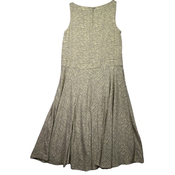 Prologue Sleeveless Boat Neck Drop Waist Bias Skirt Midi Dress Keyhole Small - Picture 2 of 12